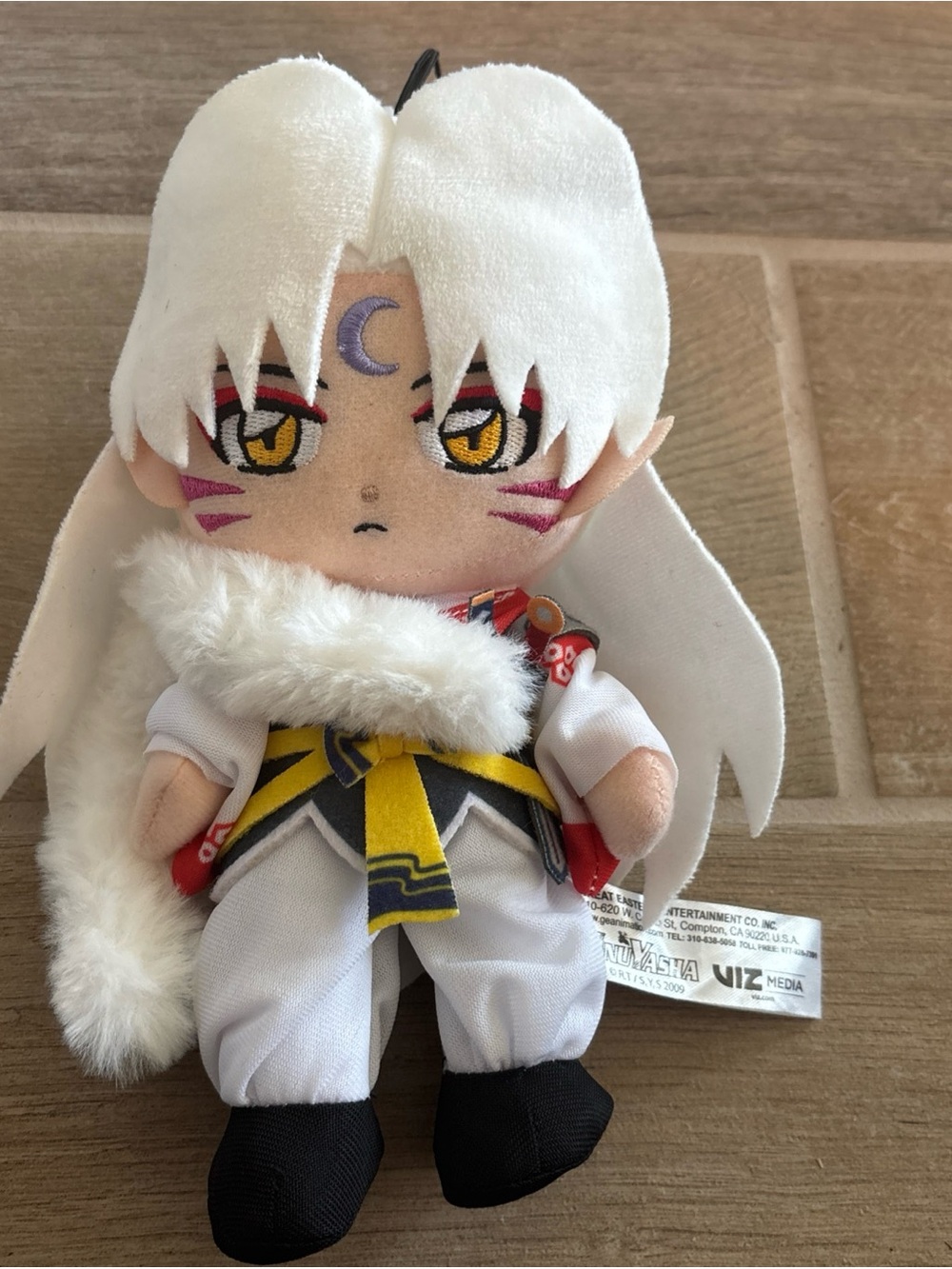 Inuyasha Sesshomaru Movable 8" Plush Doll Anime Licensed